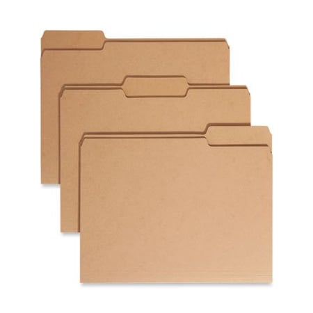 Smead Smead, HEAVYWEIGHT KRAFT FILE FOLDERS, 1/3-CUT TABS, LETTER SIZE, 17 PT. KRAFT, 50PK 10830